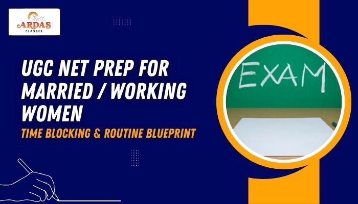 UGC NET Prep for Married / Working Women